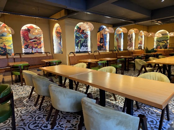 Inside Big bean cafe